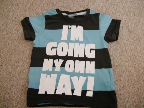 Bild zu Spruchshirt abzugeben Gr. 98 H&M - Sparforum - Forum rund ums Sparen