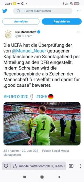 Bild zu #diemannschaft #uefa #pride - Aktuelles