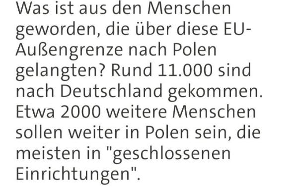 Bild zu Belarusflüchtlinge - Aktuelles