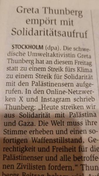 Bild zu Greta Thunberg - Aktuelles