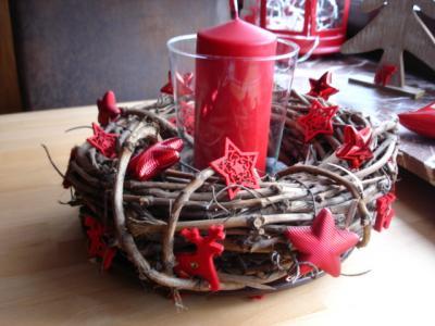 Bild zu Hier mein Adventskranz und meine Fensterbankdeko - Weihnachten
