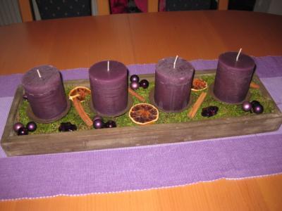 Bild zu Habe auch mein Adventsgesteck fertig :o)))) - Weihnachten