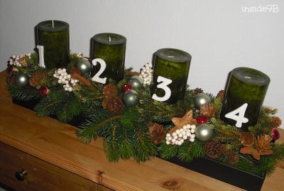 Bild zu Ich habe erst heute Adventskalender und -kranz gestaltet... - Weihnachten