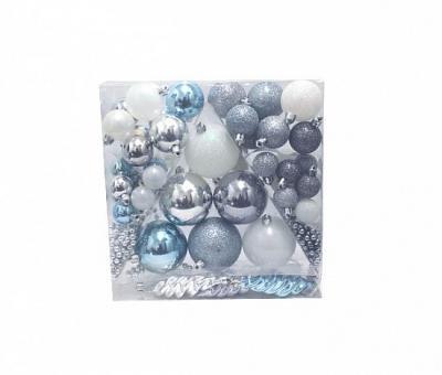 Bild zu Baumschmuck in Silber-Türkis-Weiß - Weihnachten