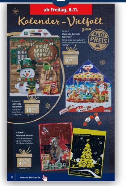 Bild zu Adventskalender - Angebote Aldi - Weihnachten