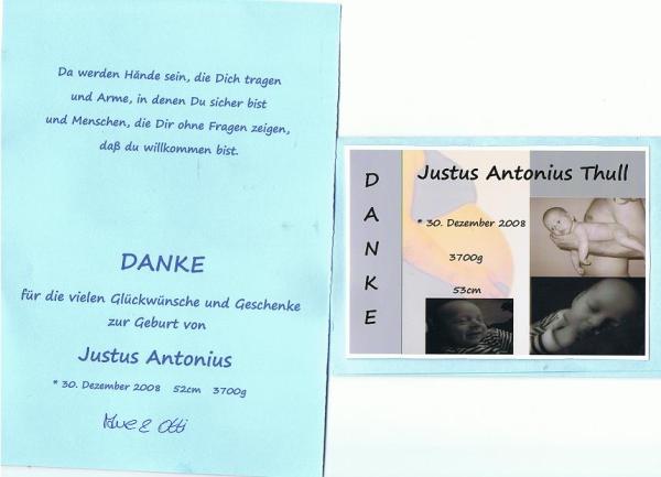 Bild zu Danksagungskarte - Foto - Forum für Januar - Mamis