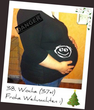 Bild zu Weihnachtswünsche und Bauchfoto :) - Forum für Januar - Mamis