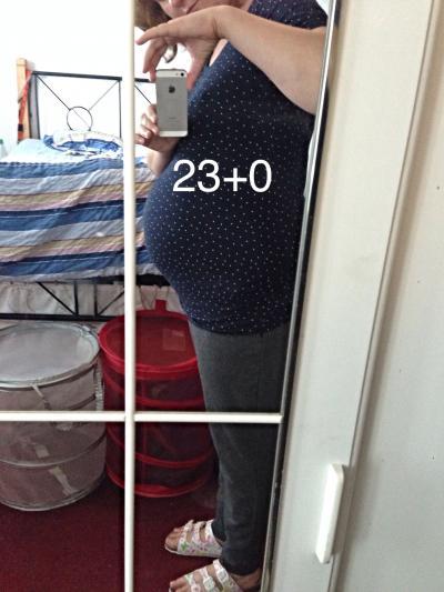 Bild zu 24. SSW und Bauchbild - Forum für Januar - Mamis
