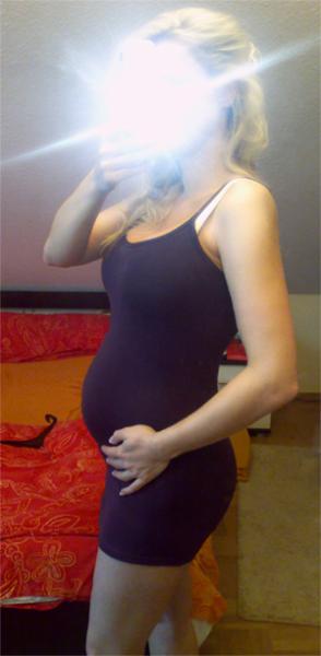 Bild zu 7,5 Monate schwanger und BIld von heute... - Forum für Februar - Mamis