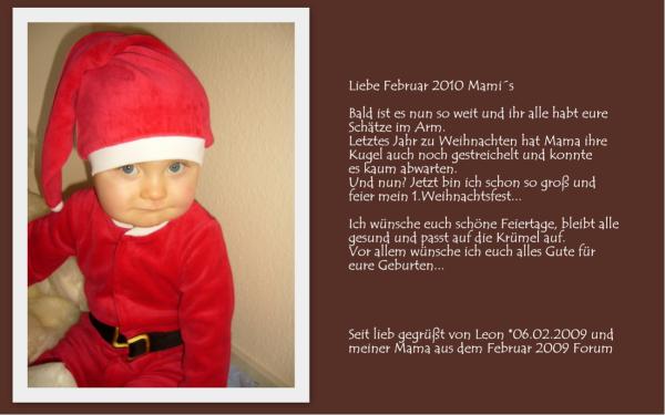 Bild zu weihnachtlicher Gruß - Forum für Februar - Mamis