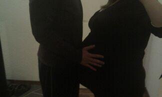 Bild zu bild,mein mann und meine riesige kugel - Forum für Februar - Mamis