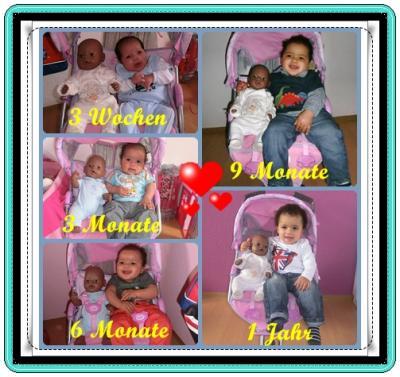 Bild zu Vergleichsbild 3 Wochen bis 1 Jahr - Forum für Februar - Mamis