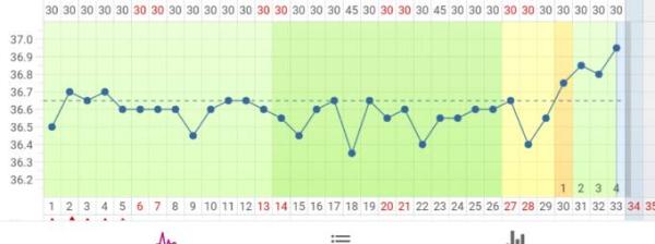Bild zu ERST ES+4-5 laut Temperaturkurve đ - Forum fĂŒr Februar - Mamis