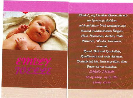 Bild zu Unsere Danksagung.. - Forum für März - Mamis
