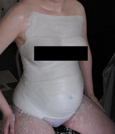 Bild zu Heute zweite Bauchabformung für 3-Phasen-Abdruck - Forum für März - Mamis