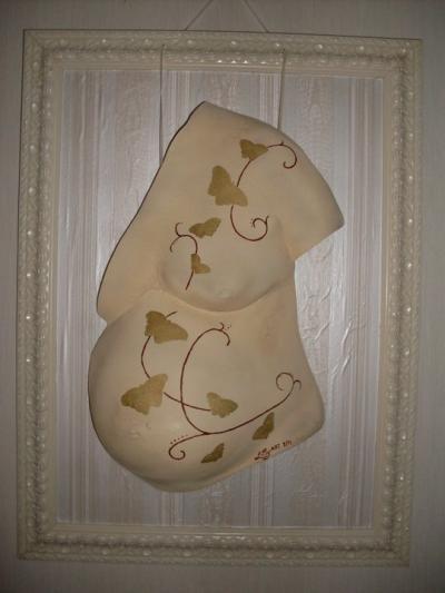 Bild zu Möchte euch mal einen fertigen Bauchabdruck zeigen (Ausstellungsstück) - Forum für März - Mamis