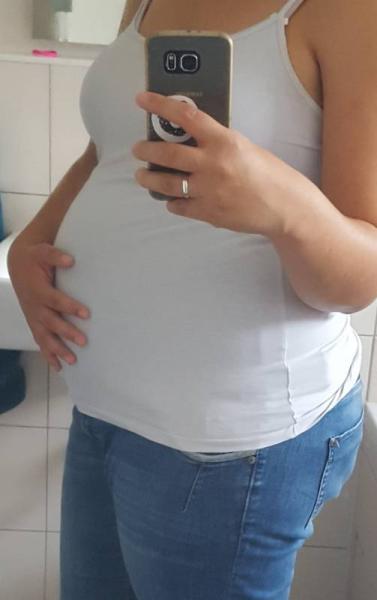 Bild zu Babybauchbilderrunde 😊❤💛💚🤰 - Forum für März - Mamis