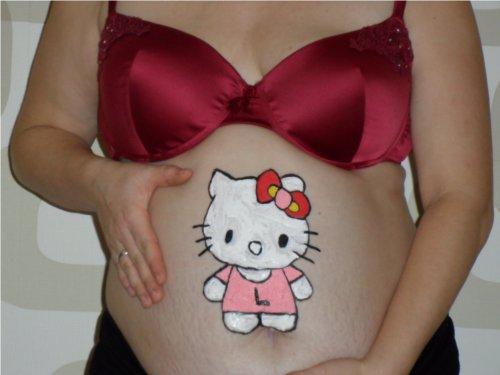 Bild zu Bauch angemalt - Forum für April - Mamis