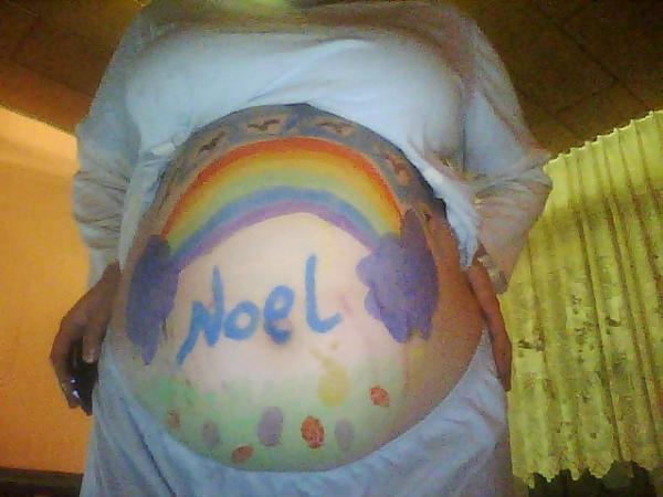 Bild zu Heute FA besuch und nen bemalter Bauch :-) - Forum für April - Mamis