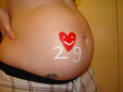 Bild zu Bauchfoto 29. SSW - Forum für April - Mamis