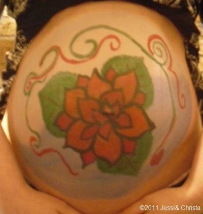 Bild zu Ich wurd heute bemalt hihi - Forum für April - Mamis
