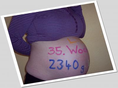Bild zu gestern VU plus Bauchbild - Forum für April - Mamis