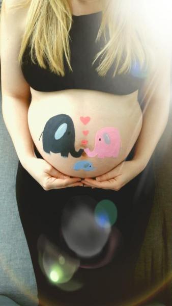 Bild zu Bauch anmalen - Forum für April - Mamis