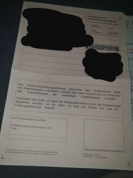 Bild zu Krankenhaus Überweisung  - Forum für April - Mamis