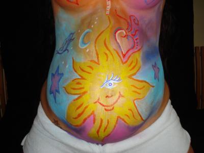 Bild zu Bauchpainting :-)) gestern.... - Forum für Mai - Mamis