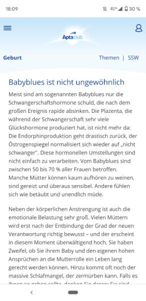 Bild zu Tabu-Thema Babyblues - Forum für Mai - Mamis