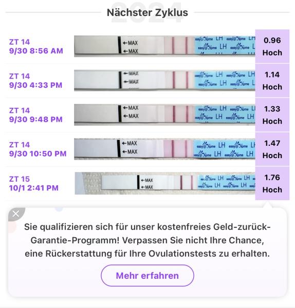 Bild zu Ist der ES erst wenn der Peak erreicht ist ?Wann Eisprung - Forum für Mai - Mamis