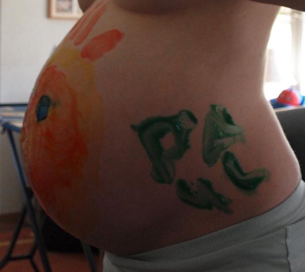 Bild zu Bauchbild 31. SSW - der ist riesig mittlerweile :-) - Forum für Juni - Mamis