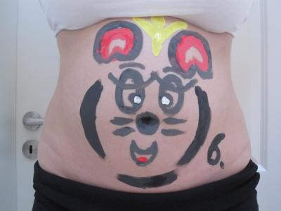 Bild zu bemalter babybauch - Forum für Juni - Mamis