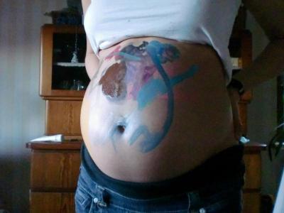 Bild zu bemalter bauch - Forum für Juni - Mamis