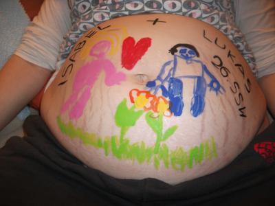 Bild zu Babybauch-Kunst - Forum für Juni - Mamis