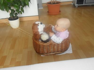 Bild zu Lotta's neuestes Fortbewegungsmittel - Forum für Juni - Mamis