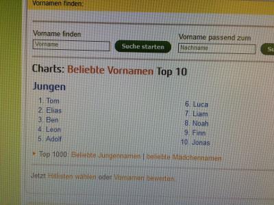 Bild zu Schreck bei der Namenssuche :D - Forum für Juli - Mamis