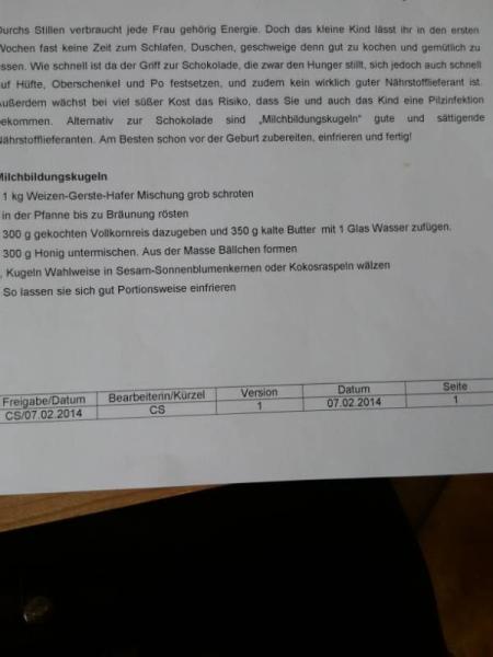 Bild zu Wochenbett Snacks - Forum für Juli - Mamis