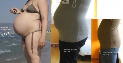 Bild zu So, auch von mir mal wieder ein Bauchbild... - Forum für August - Mamis