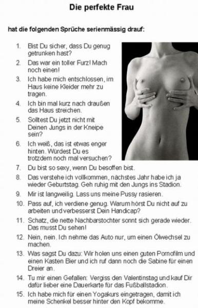 Bild zu Die perfekte Frau... - Forum für August - Mamis