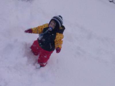 Bild zu Vin im Schnee ;-) haben nu auch genug von - Forum für August - Mamis