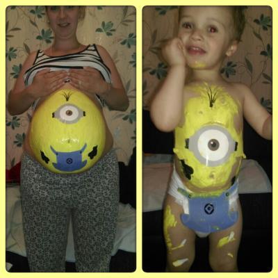 Bild zu Bauch bemalt - Forum für August - Mamis