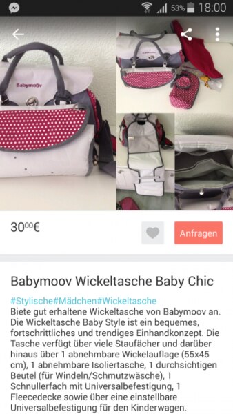 Bild zu wickeltasche von Babymoov - Forum für August - Mamis