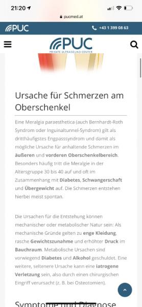 Bild zu Schmerzen im Oberschenkel - Forum für August - Mamis