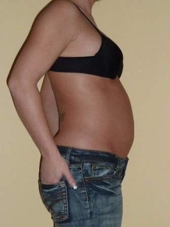 Bild zu so, jetzt stell ich auch mal ein Bauchfoto rein... - Forum für September - Mamis