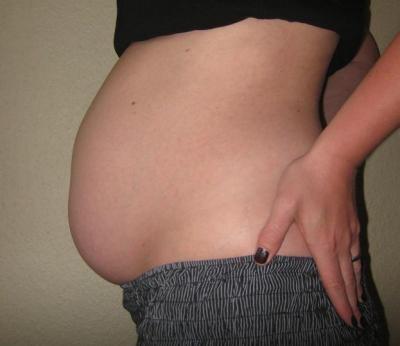 Bild zu hier mal meine murmel in der 25 ssw - Forum für September - Mamis