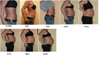 Bild zu wie sich ein bauch binnen ein paar wochen verändern kann.... - Forum für September - Mamis