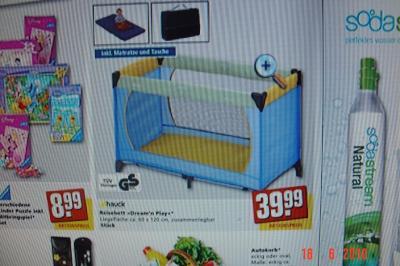 Bild zu Reisebett von Hauck bei Rewe im Angebot... vielleicht auch bei Euch... - Forum für September - Mamis