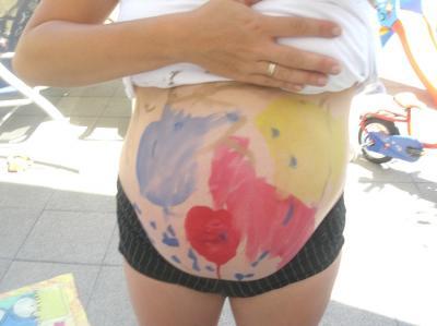 Bild zu Mein Bauchkunstwerk in der 34SSW! - Forum für September - Mamis
