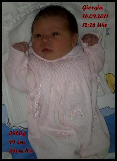 Bild zu Unsere kleine Giorgia ist geboren - Forum für September - Mamis